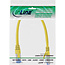 InLine® Patchkabel, S/FTP (PiMf), Cat.6A, halogeenvrij, geel, 0,3 m