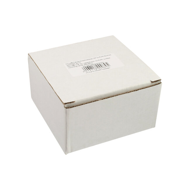 InLine® Cat.5e aansluitdoos, opbouw 2x RJ45 female, RAL 9010, wit