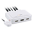 InLine® 2-Poorts Kabel KVM-switch, USB-C + HDMI naar HDMI, 4K, met audio