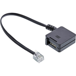 InLine InLine® TAE adapterkabel, RJ11 male naar TAE-F female, 0,2m