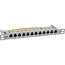 InLine® 10" patchpaneel Cat.6A 0,5U 12-voudig, lichtgrijs,RAL7035,met stofbesch.