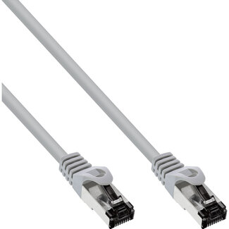InLine InLine® Patchkabel, S/FTP (PiMf), Cat.8.1, 2000MHz, halogeenvrij, grijs, 0,3m