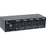 InLine® 4-Poorts Desktop KVM Switch, Dual Monitor, DP + HDMI, 4K, USB 3.0, Audio