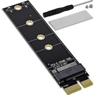 InLine InLine® Interfacekaart, PCIe x1 naar M.2 Key M NVMe SSD