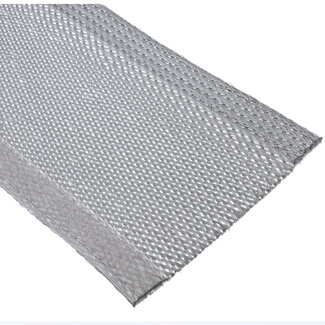 InLine InLine® beschermslang, stoffen beschermslang met klittenband, 1 m x 40 mm grijs