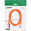 InLine® Patchkabel, S/FTP (PiMf), Cat.6, 250 MHz, PVC, koper, oranje, 2m