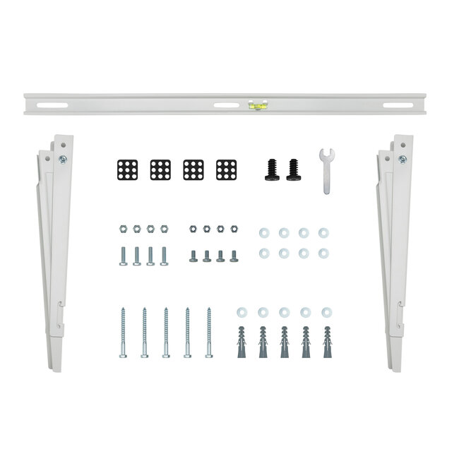 InLine® Beugel voor split-airconditioning buitenunit of warmtepomp, wit