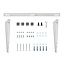 InLine® Beugel voor split-airconditioning buitenunit of warmtepomp, wit