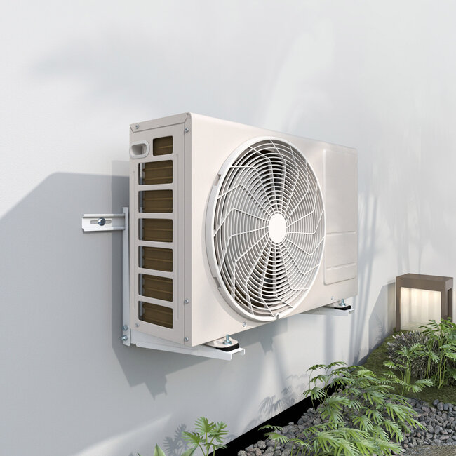 InLine® Beugel voor split-airconditioning buitenunit of warmtepomp, wit