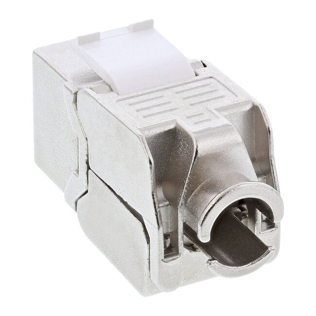 InLine® Keystone RJ45 female / LSA inzetstuk, SNAP-In, Cat.6a, smal ontwerp
