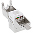 InLine® Keystone RJ45 female / LSA inzetstuk, SNAP-In, Cat.6a, smal ontwerp