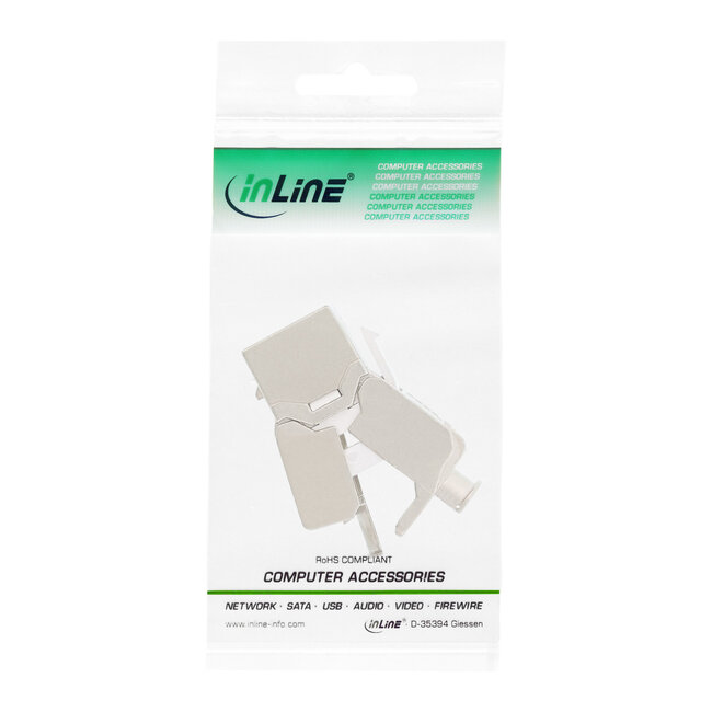 InLine® Keystone RJ45 female / LSA inzetstuk, SNAP-In, Cat.6a, smal ontwerp
