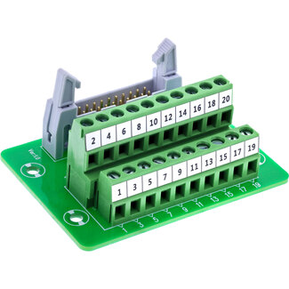 InLine InLine® IDC 20 contactdoos naar aansluitblok, 10-pins, op printplaat