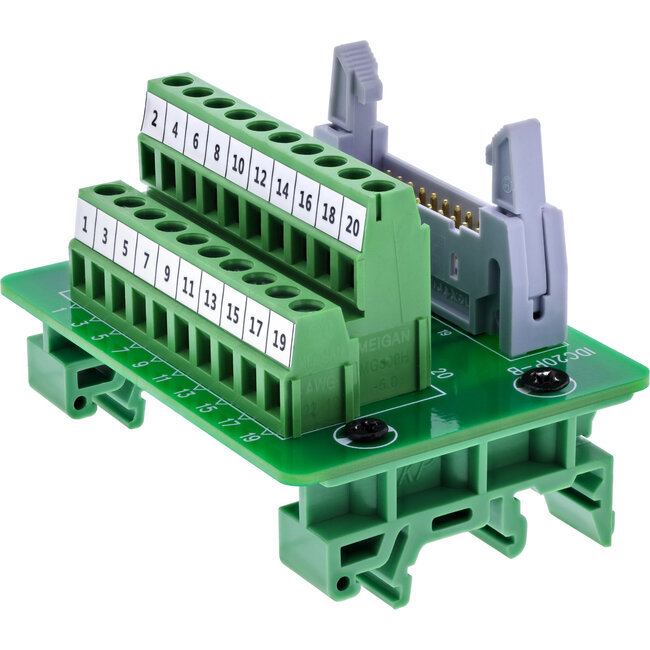 InLine® IDC 20 contactdoos naar aansluitblok, 10-pins, op printplaat