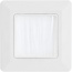 InLine® frame met borstelrooster, voor TV, wit RAL9010