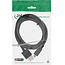 InLine® HDMI Superslim kabel A naar D, HS met ethernet,Premium,zwart/goud, 1,8m