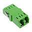 InLine® glasvezelkoppeling, duplex LC/LC, singlemode, groen, keramische huls
