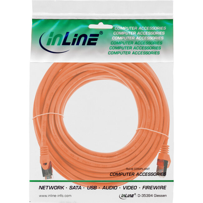InLine® Patchkabel, SF/UTP, Cat.5e, oranje, 7,5m