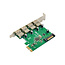 InLine® interfacekaart, 4x USB-A 3.2 Gen. 1, PCIe x1