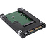 InLine® schijfadapter 2,5", SATA naar mSATA SSD