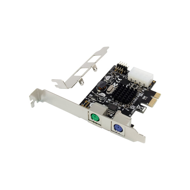 InLine® interfacekaart, 2x PS/2, PCIe, USB-aansluiting, MCS9990