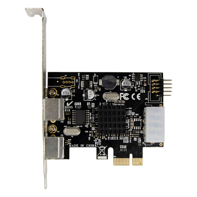 InLine® interfacekaart, 2x PS/2, PCIe, USB-aansluiting, MCS9990