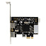 InLine® interfacekaart, 2x PS/2, PCIe, USB-aansluiting, MCS9990