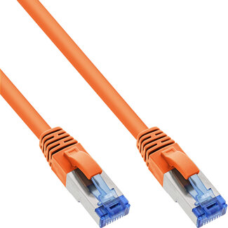 InLine InLine® Patchkabel, S/FTP (PiMf), Cat.6A, halogeenvrij, oranje, 0,3m