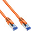 InLine® Patchkabel, S/FTP (PiMf), Cat.6A, halogeenvrij, oranje, 0,3m