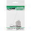 InLine® Keystone RJ45 female, SNAP-In, Cat.6a, met stofbescherming blauw