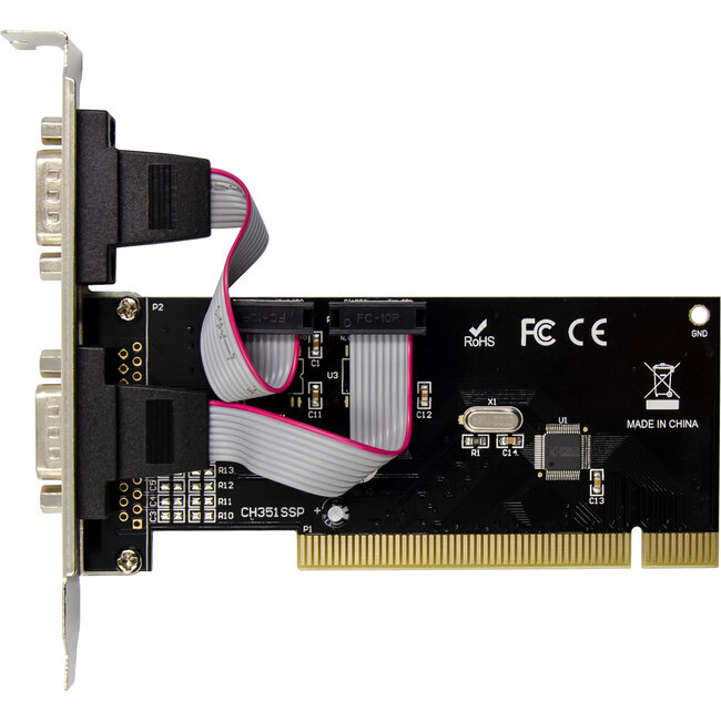 InLine® interfacekaart, 2x 9-pins serieel, PCI