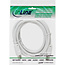 InLine® antennekabel, 2x afgeschermd, >75dB, wit, 7m