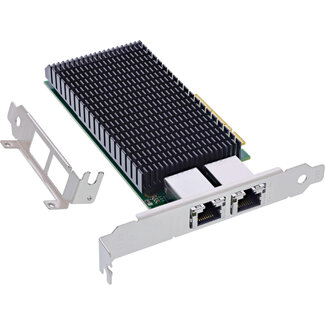 InLine InLine® Dual 10-Gigabit netwerkkaart, 2x RJ45 10Gb/s, PCIe x8