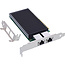 InLine® Dual 10-Gigabit netwerkkaart, 2x RJ45 10Gb/s, PCIe x8
