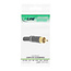 InLine® RCA-stekker soldeerversie, metaal zwart, ring wit, voor 6 mm kabel