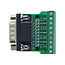 InLine® klemmenblok D-Sub 9-plug, schroefaansluiting, schroefzekering
