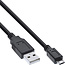 InLine® Micro-USB 2.0 kabel, USB-A stekker naar Micro-B stekker, zwart, 1,5m