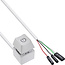 InLine® Computer Power-Switch Remote-kabel, wit, 2 m