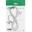 InLine® Computer Power-Switch Remote-kabel, wit, 2 m