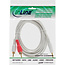InLine® RCA/jack-kabel, 2x RCA-stekker naar 3,5mm jack-stekker, 3m