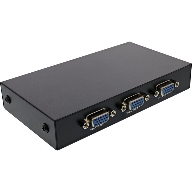 InLine® VGA-schakelaar handbediend 2-weg, 15-pins HD