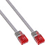InLine® Patchkabel plat, U/UTP, Cat.6, grijs, 15m