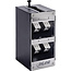 InLine® Cat.6A Keystone-box, wand/DIN-rail, STP, 4 poorten
