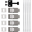 InLine® Cat.6A Keystone-box, wand/DIN-rail, STP, 4 poorten