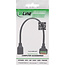 InLine® RJ45 contactdoos naar indrukklem, 8-pins, Cat.5e, 15cm kabel