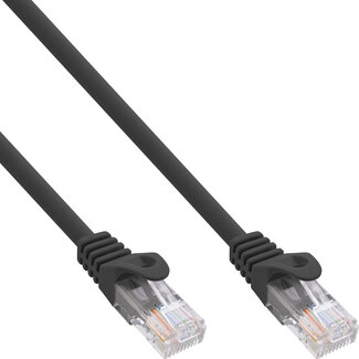 InLine InLine® Patchkabel, U/UTP, Cat.5e, zwart, 0,5m