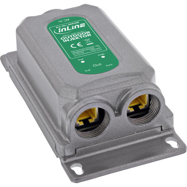 InLine® PoE++-injector, 60W, 2,5Gb/s, IP67, voor buiten
