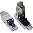 InLine® RJ45-stekker Cat.6A 500MHz, bedraad, afgeschermd, 10Gb/s