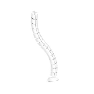 InLine InLine® Flexibele kabelgoot, verticaal voor tafels, 2 compartimenten, 0,80m,wit