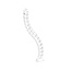 InLine® Flexibele kabelgoot, verticaal voor tafels, 2 compartimenten, 0,80m,wit